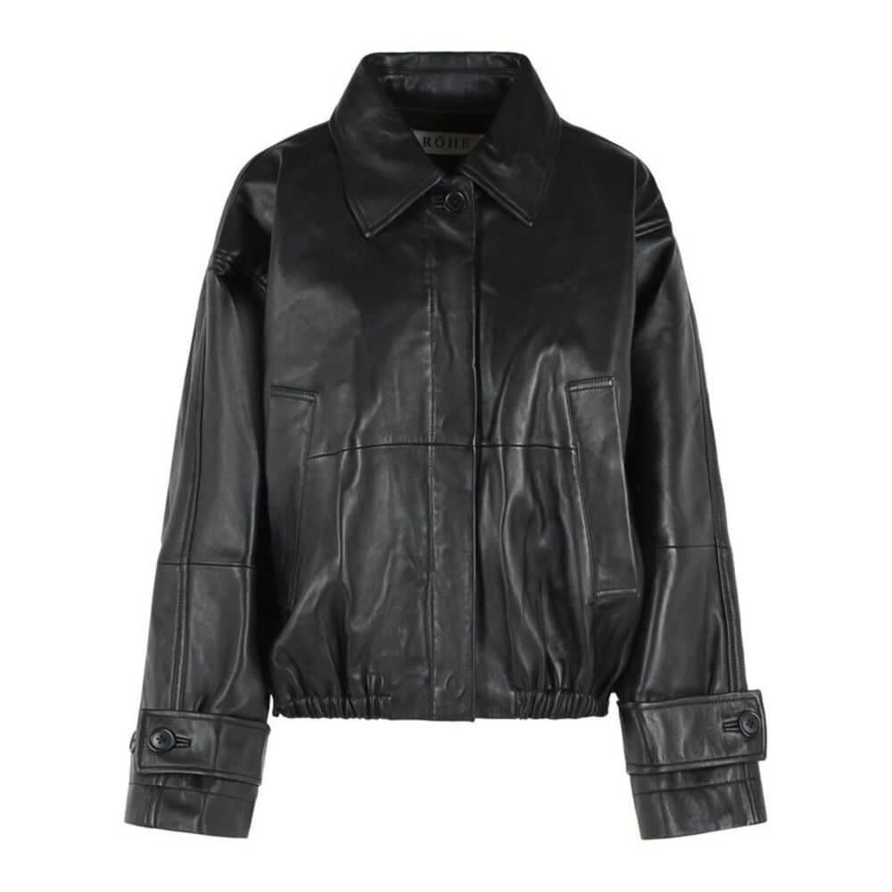 Róhe Black Leather Jacket Women